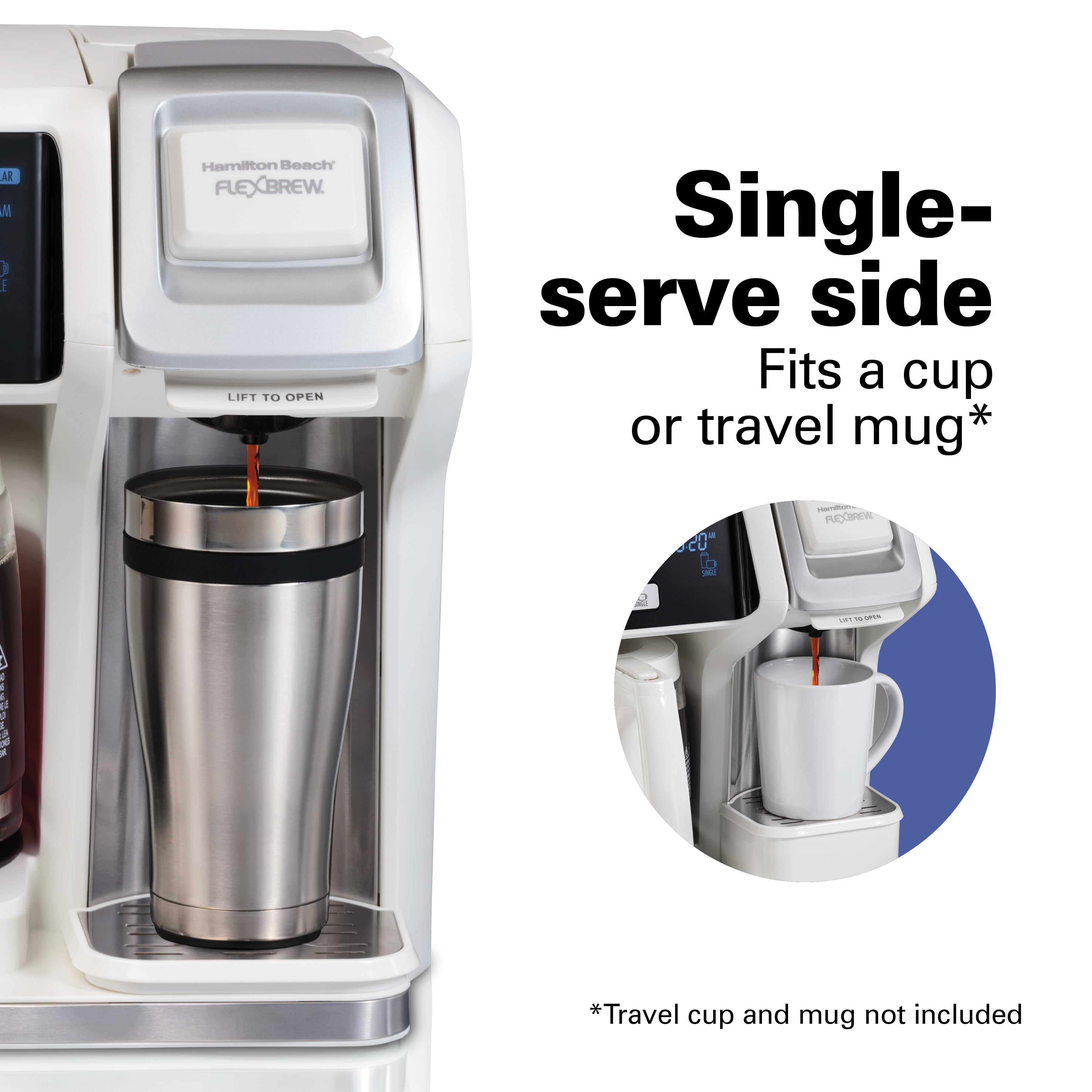 Hamilton Beach FlexBrew Trio Coffee Maker 2-way Single Serve and Full 12 Cup