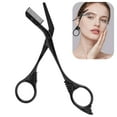 thumbnail image 2 of Stainless Steel Eyebrow Trimmer Scissor With Comb, Eyebrow Cutter Hair Removal Eyebrow Scissors, Eyebrow Trimmer for women, Gifts For Men Women Stocking Stuffers (Colorful), 2 of 8