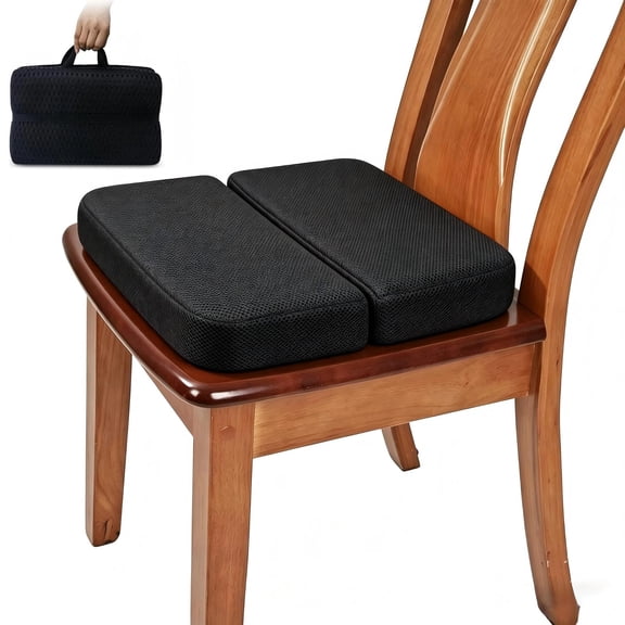 Foldable Outdoor Seat Cushion,Memory Foam Comfortable Knee Pad for Bathing Baby,Slip Resistant Indoor Seat Cushions,Black