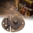 thumbnail image 4 of Wooden Box Hasp, Durable Practical Round Wide Applicability Retro Hasp Copper Fine Workmanship  for Gift Boxes Brass,Bronze, 4 of 7