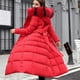 thumbnail image 1 of Parkas de manga larga para mujer, abrigo de algodón de longitud extendida para mujer, abrigo de algodón con capucha gruesa, holgado, resistente al frío y cálido, largo hasta la rodilla, abrigo para mu, 1 of 3