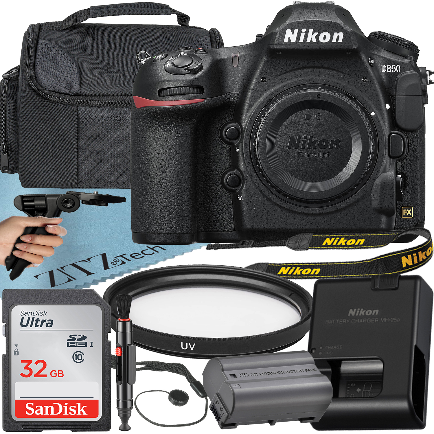 Nikon D850 DSLR Camera (Body Only) with 45.7MP FXFormat BSI CMOS