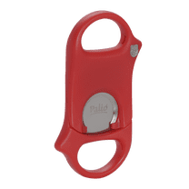 Palio Composite Cigar Cutter, Guillotine, Stainless Steel Blades, Up to 60 Ring Gauge, Red Matte