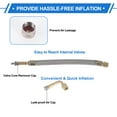 thumbnail image 5 of 1 Set 90 Degree Copper Tire Valve Extension with Universal Stainless Steel 180mm Tyre Valve Stem Extender for Car Motorcycle RV Truck Bike, 5 of 6
