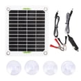 thumbnail image 1 of Cargador de panel solar Sincero 100 W con doble USB tipo C y clip para encendedor de cigarrillos, 1 of 10