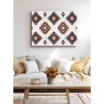 thumbnail image 4 of Red Aztec Wall Art for Living Room,Canvas Picture Wall Decor for Bathroom Bedroom,Southwest Boho Abstract Geometric Aesthetic Painting Artwork for Office Kitchen Hallway Dining Room Decor 20"x24", 4 of 8