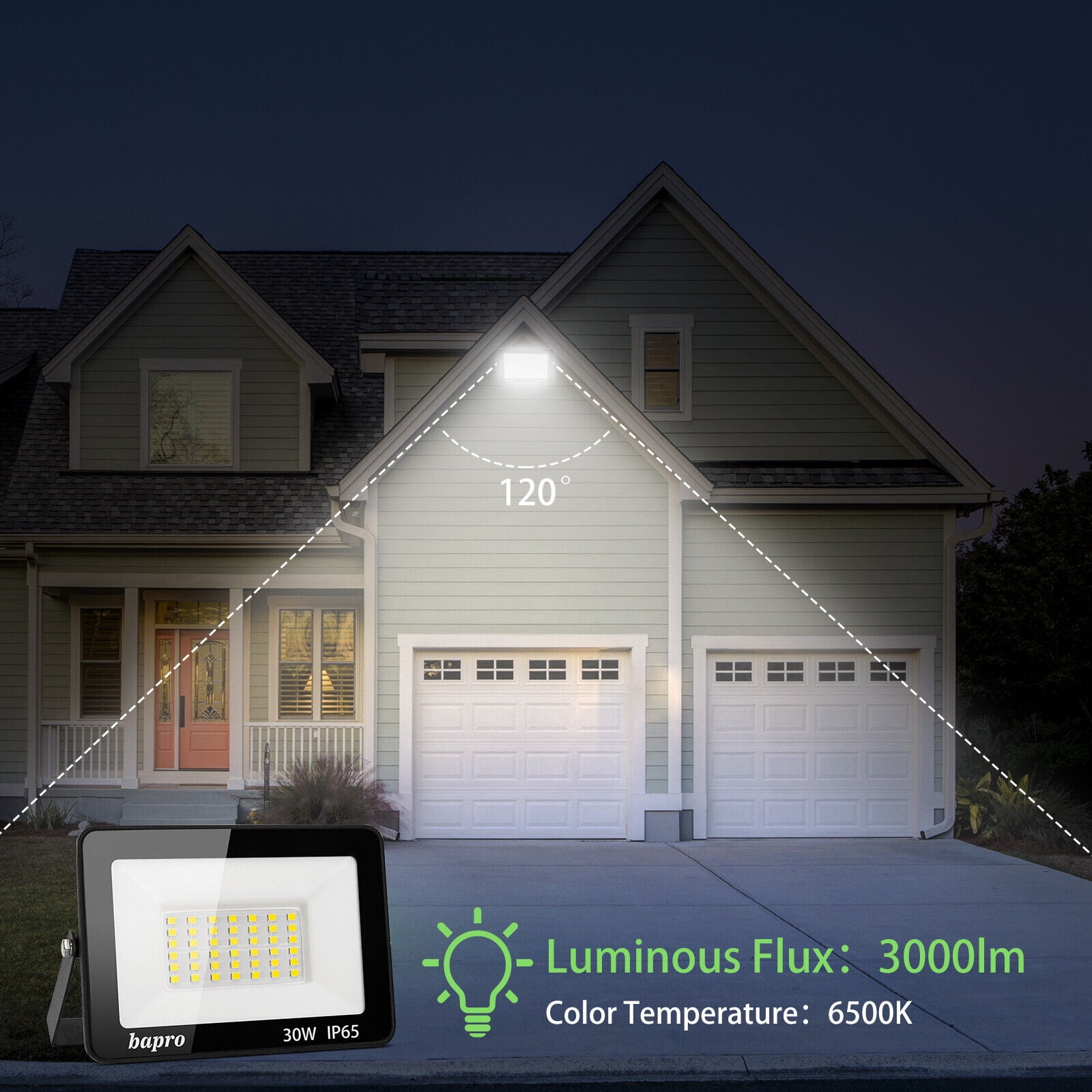 LED Flood Light 500W 300W 200W 100W 50W 30W 10W Outdoor Garden Lamp Spotlight
