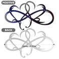 thumbnail image 3 of Muyoka 2022 Infinity Heart Wall Decor Love Wall Metal Sign Heart Shaped Wall Art Geométrico Iron Wall Decor Decorativo Black Word Sign Farmhouse Metal Wall Sign para el hogar, la oficina, la decoració Muyoka Hogar, 3 of 7