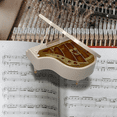 thumbnail image 2 of Piano Music Box, White Clockwork Mechanical Musical Boxes, Classical Music Box for Girls Birthday Gift or Desktop Decor, 2 of 5