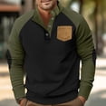 thumbnail image 2 of Men's Fashion Hoodies Lightweight Fashion Casual Autumn and Winter Color Combination Long Sleeved sweatshirt, 2 of 9