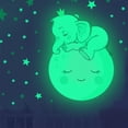 thumbnail image 2 of RV Adhesivo luminoso para pared creativo, elefante de dibujos animados, Luna, cara sonriente, fondo de sala de niños, adhesivo decorativo para pared Sailing Electrónica, 2 of 5