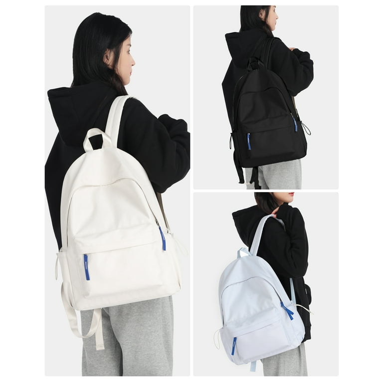 Plain white school bags top