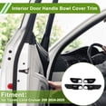 thumbnail image 2 of Cubierta de Tazón de Mango de Puerta Interior para Toyota Land Cruiser 250 2024-2025 Marco de Decoración de Mango de Puerta Interior Fibra de Carbono Negro ABS 4 Pcs, 2 of 6