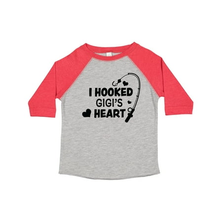 

Inktastic I Hooked Gigi s Heart with Fishing Rod Gift Toddler Boy or Toddler Girl T-Shirt