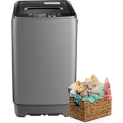 17.6Lbs Portable Washing Machine, Full-Automatic Portable Compact Washer with Drain Pump, 10 Programs 8 Water Levels, Compact Washers with LED Display for Apartment Home RV Dorm