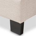thumbnail image 6 of Bowery Hill Modern Tufted King Low Profile Bed in Light Beige, 6 of 7