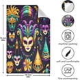 thumbnail image 3 of Coolnut Mardi Gras Carnival Mask Feathers Kitchen Dish Towel Set 4Pcs,Dishcloths Sets Fast Drying Kitchen Towels Tea Towels Gift Set for Drying Cleaning Cooking Baking327 Wash cloth, 3 of 7
