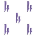 thumbnail image 2 of Baohd 2x Stably Fixed Slouch Socks With No Loose Thread Comfortable To Wear Polyester Fit For All Feet Shape Durable Light Purple 5Set, 2 of 6
