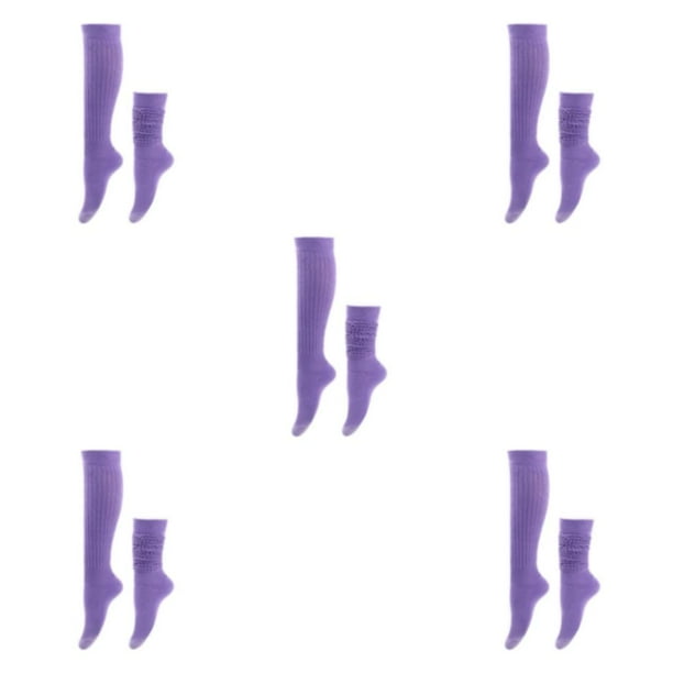 Calcetines Holgados Transpirables Jumpingount de Poliéster Color Morado