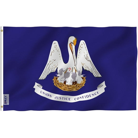 Anley Fly Breeze 3x5 Foot Louisiana State Flag - Louisiana LA Flags Polyester