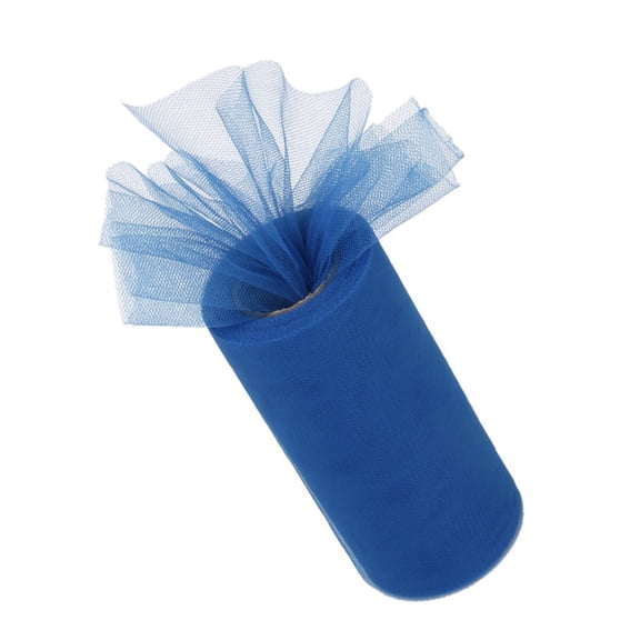 BESTOYARD Polyester Dark Blue Tulle Roll for Wedding Use Ideal for Wrap and Floral Arrangements