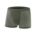 thumbnail image 1 of Ropa interior para hombre, boxers de seda helada de verano, ropa interior deportiva de malla de color sólido para niños, 1 of 6