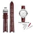 thumbnail image 3 of Correa de reloj de piel de vaca para Ros-sini 516752 616764 517784 5758G Correa de cadena de reloj con muesca Pulsera roja para hombres y mujeres 14 mm 16 mm 18 mm, 3 of 5