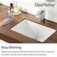 thumbnail image 4 of Ally Undermount Bathroom Sink Rectangular, 21'' x 14.72'' Vessel Sink Undermount Bathroom Sink White Ceramic Lavatory Vanity Vessel Sink with Overflow, 4 of 6