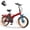 Red, variant on Hunter Folding Electric Bike for Adults, 20"x 3.0" Fat Tire EBikes, 7-Speed Removable Battery EBicycle, 500W Motor 48V 13.5Ah 28MPH 65Mi Max Range, Black with Free Phone Bag