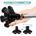 thumbnail image 3 of Rubber Cane Tip Self Standing Support Base Foot Pad Replacement 6 Leg Attachment For Terrain Walking, 3 of 5