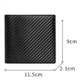 thumbnail image 7 of Carbon Fiber Men Wallet RFID Blocking Card Holder Coin Pocket Business Bifold Leather Men's Purse Bill Wallet Gift for Him (Black Blue), 7 of 7