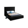thumbnail image 3 of Meridian Furniture Bliss Velvet Queen Bed - Box of 3-Color:Black Velvet,Style:Contemporary, 3 of 9
