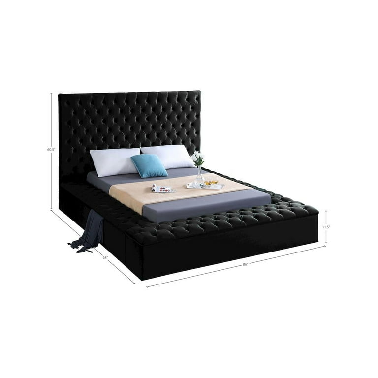 Meridian Furniture Bliss Velvet Twin Bed Meridian Furniture Bliss Velvet Twin Bed