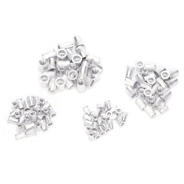 Rivet Nuts,100Pcs Blind Riveting Nuts Nuts Hardware Accessories Compact and Lightweight