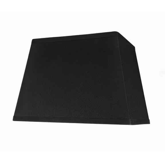 Aspen Creative 36121 Transitional Rectangle Hardback Shape Spider Construction Lamp Shade in Black, 14-1/2" wide, (8"   11") x (9-1/2"   14-1/2")  x 10"