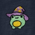 thumbnail image 2 of Dalix Sorcerer Frog Embroidered Cotton Relaxed Short Sleeve Tee T Shirt Womens in Navy Blue 2XL XX-Large, 2 of 5