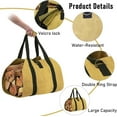 thumbnail image 5 of Enroslu Sturdy Waxed Canvas Firewood Log Carrier, Durable Firepalce Wood Bag with Reinforce Duty Straps, 5 of 7
