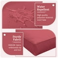 thumbnail image 3 of Snubbull 8-Piece Patio Furniture Cushions, Replacement Outdoor Cushions for 3-Seat Sectional Sofa, Waterproof & Zipped, 25.6"*23.6"*7", Fuchsia Red​, 3 of 8