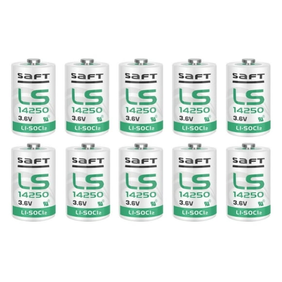 Batería JOZELNK LS14250 1/2 AA 3,6 V 1200 mAh, paquete de 10