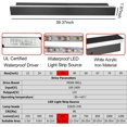 thumbnail image 2 of LED Wall Lamp Outdoor Modern Waterproof IP67 Porch Garden Long Wall Light & Indoor Bedroom Bedside Decoration Lighting Lamp (UL Classified) (RGBCW, 40INCH), 2 of 18