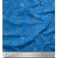 thumbnail image 1 of Soimoi Rayon Fabric Flower Artistic Print Fabric by the Yard 56 Inch Wide, 1 of 3