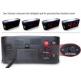 thumbnail image 5 of Reloj despertador digital LED - Reloj despertador matutino para personas que duermen mucho Reloj despertador iluminado con números rojos grandes - Negro (12/24 horas), 5 of 5