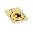 thumbnail image 5 of Utopia Alley 25pcs Kent Cabinet Ring Pull Knob - Decorative Cabinet Drop Pull Knobs for Cabinets and Drawers - Vintage Cabinet Hardware with Hand Finished Polished Gold - Metal Drawer Pull Knobs 1.6", 5 of 9