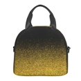 thumbnail image 2 of Goofa Gold Glitter Gradient Pattern Lunch Bag ,Insulated Lunch Box, Small Leakproof Cooler Food Lunch Containers Reusable High Capacity Lunch Tote Bags, 2 of 8