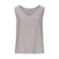 thumbnail image 4 of Mittory Womens Linen Crop Tank Tops Cute Summer Sleeveless Cropped Cotton Linen Tops Dressy Scoop Neck Tops, 4 of 8