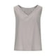 thumbnail image 5 of Camisa de manga larga,Camiseta sin mangas con cuello en V para mujer, informal, color liso, mezcla de algodón, bolsillos, para verano, sopatenor, 5 of 9