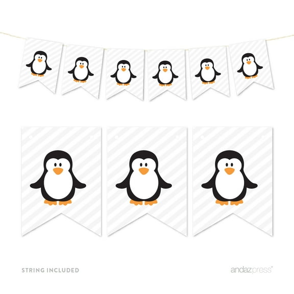 Pennant Party Banner Arctic Penguin