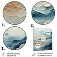 thumbnail image 3 of Designart "Beach Scandinavian silence IV" Abstract Metal Art Living Room, 3 of 5