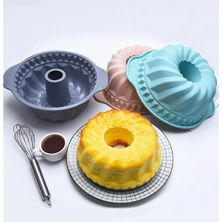 Silicone Bundt Cake Mold Silicone Bundt Pans Silicone Bakeware Sets Nonstick Silicone Bakeware Silicone Baking Molds Gray