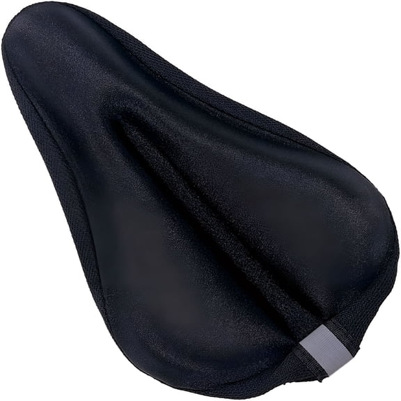 LADYGYM Kids Bike Seat Cover 9"x6" Child Comfortable Bike Seat Cushion Cover Anti-Slip Adjustable Bicycle Seat Cover for Boys & Girls Breathable Reflective Strip